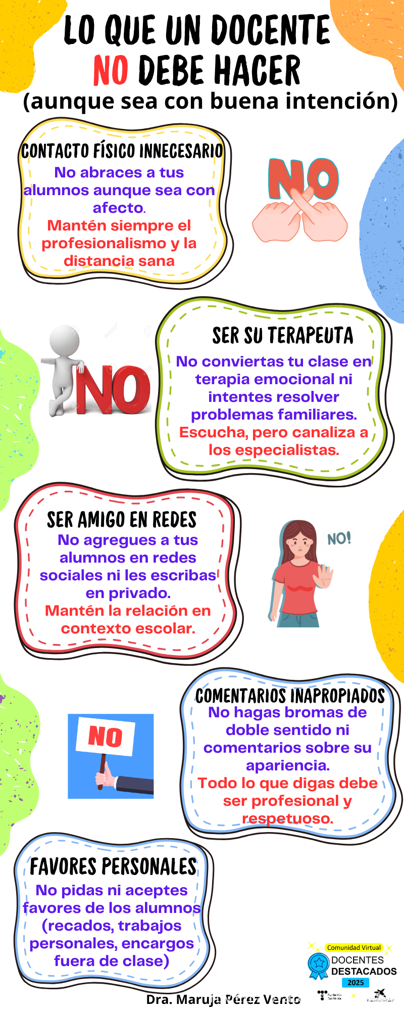 LO QUE UN DOCENTE NO DEBE HACER