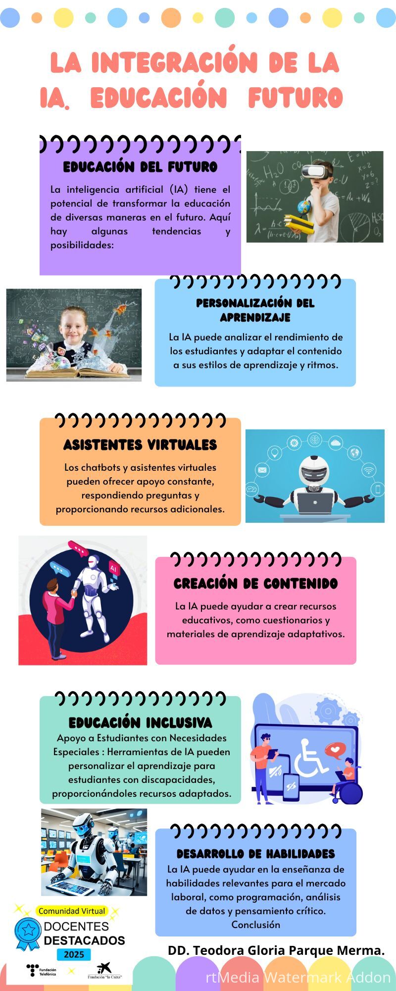 Infografía sobre los beneficio de las reglas escolares llamativa y colorida