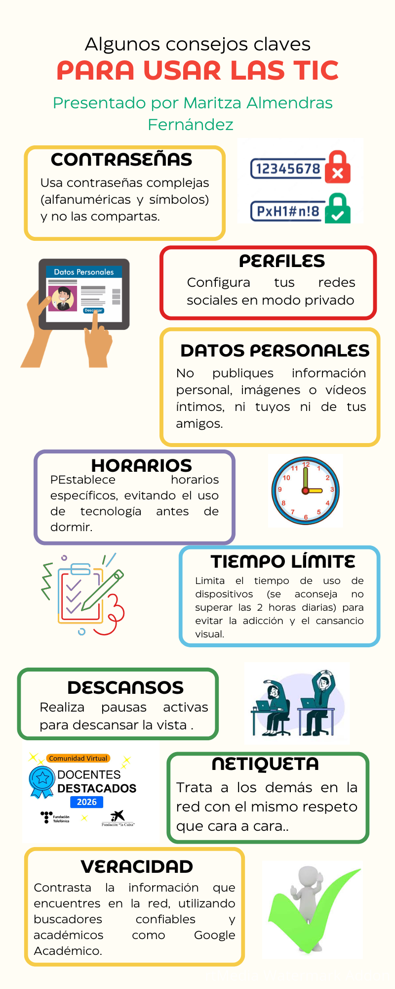 INFOGRAFÍA USO DE TIC. M.A.F